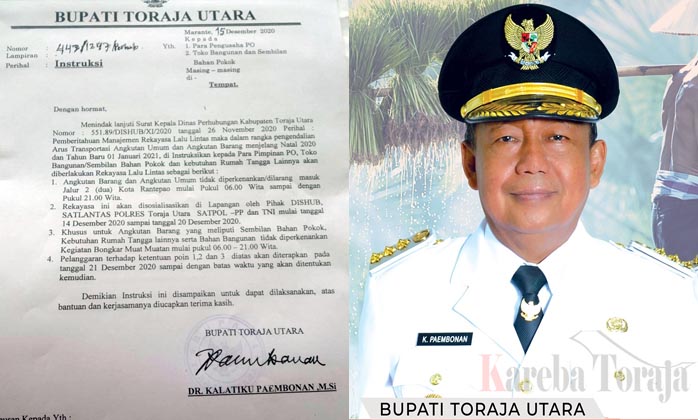 Mobil Angkutan Umum dan Barang Dilarang Lewat Jalur Dua Rantepao