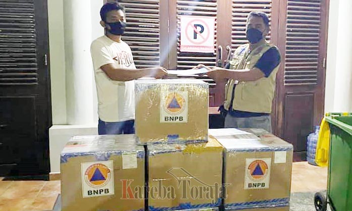 Satgas Covid-19 Tana Toraja Dapat Bantuan 5000 Pic Rapid Test Antigen dari BNPB