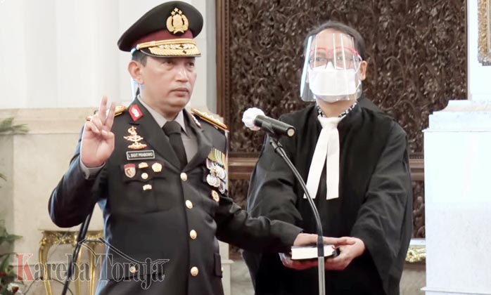 Presiden Joko Widodo Lantik Listyo Sigit Prabowo sebagai Kapolri