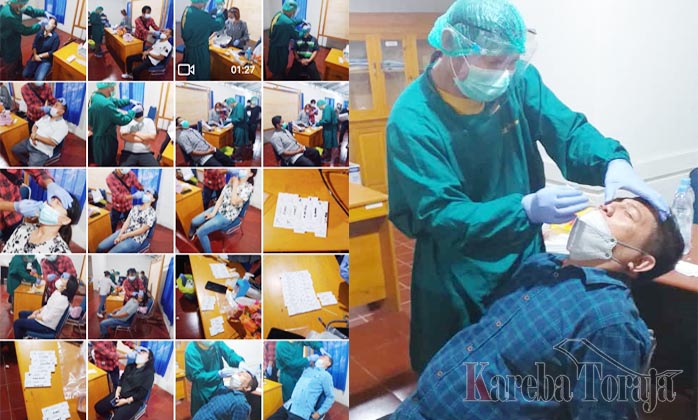 35 Pegawai Bappeda Toraja Utara Jalani Tes Swab Antigen, Ini Hasilnya
