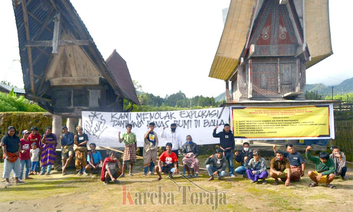Sekelompok Warga Tolak Eksplorasi Panas Bumi di Lembang Balla, Tana Toraja