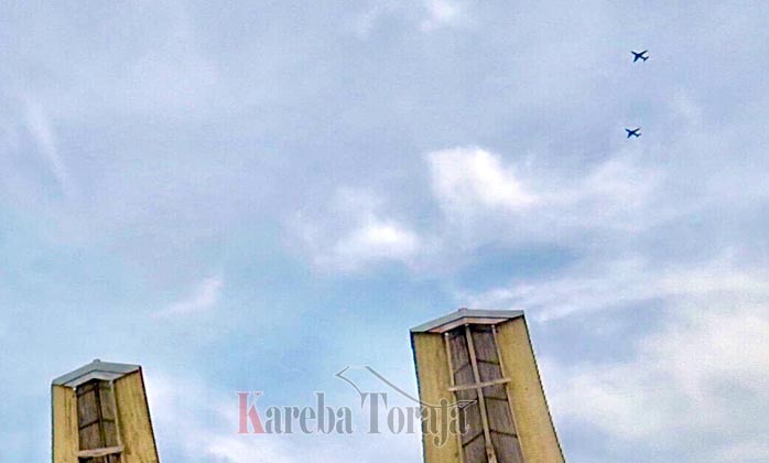 Kodim 1414: Dua Pesawat TNI AU yang Bolak-Balik di Langit Toraja Tidak Lakukan Latihan Militer