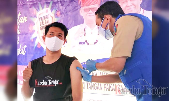12 Jam Setelah Divaksin Corona, Jurnalis Kareba Toraja Ini Merasa Baik-baik Saja
