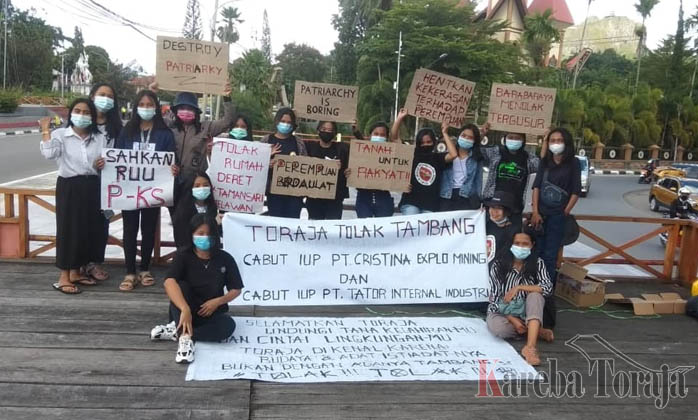 Hari Perempuan Sedunia Diperingati dengan Demo Soal Tambang di Toraja