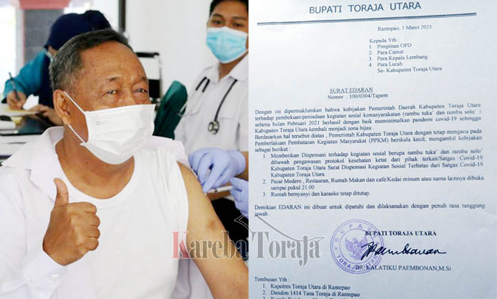 Tidak Ada Kasus Covid-19 Baru, Pemerintah Longgarkan Kegiatan Rambu Solo’ dan Rambu Tuka