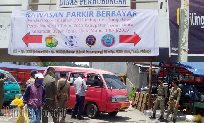 Mulai Hari Ini, Retribusi Parkir Diberlakukan di Terminal dan Pusat Bisnis di Toraja Utara