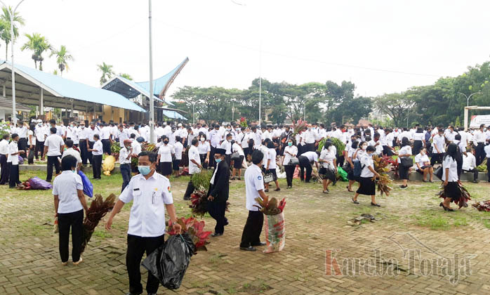 Apel Gabungan Dipimpin OmBas Mulai Pukul 07.45 Wita, Banyak Pegawai Terlambat