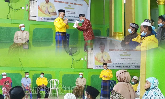 JRM Sosialisasi Sekaligus Praktekkan Nilai-nilai Kebangsaan di Masjid Tondon Makale