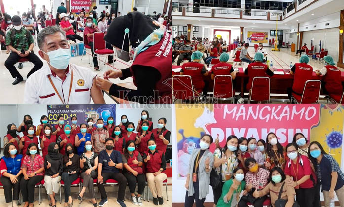 201 Dosen dan Pegawai UKI Toraja Sudah Divaksin Covid-19 Tahap 2