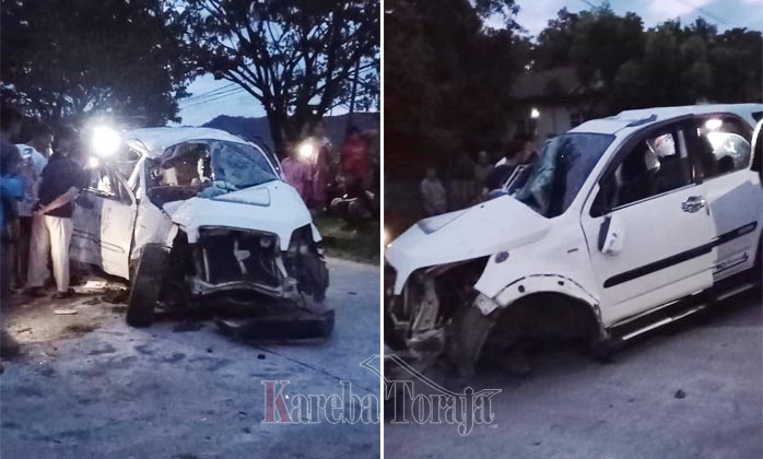 Hendak ke Toraja, Minibus Terios Ini Kecelakaan di Barru, 2 Meninggal Dunia