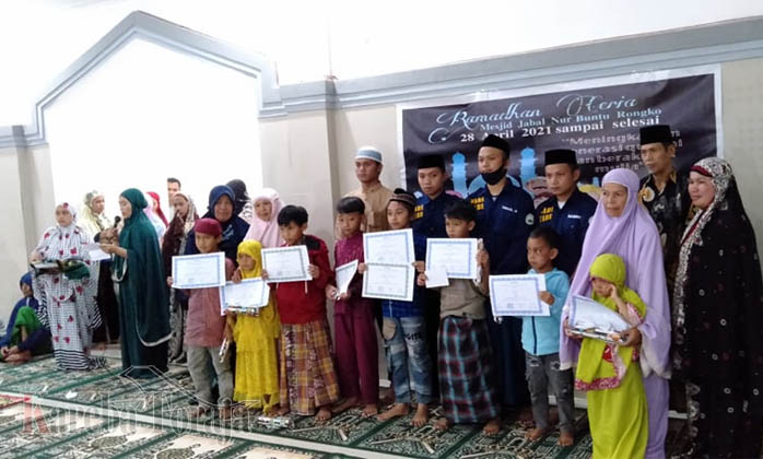 Ramadhan Ceria Remaja Masjid Jabal Nur Buntu Rongko’