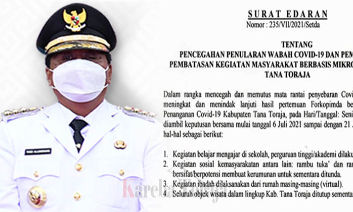 Tana Toraja; Sekolah Daring, Rambu Solo’ dan Rambu Tuka Ditunda, Ibadah Virtual, Objek Wisata Ditutup