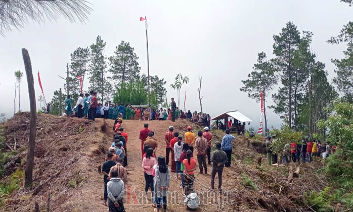 Upacara HUT RI ke-76 di Benteng Ka’do; Salah Satu Benteng Pertahanan Pahlawan Nasional Pongtiku