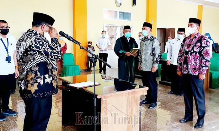 Buhari Pamilangan Dilantik Sebagai Kepala KUA Kecamatan Rantetayo