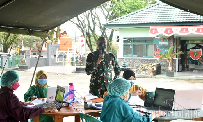 550 Vial Disiapkan Kodim 1414 Tana Toraja untuk Vaksinasi Massal Tahap 2