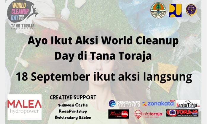 Sabtu Besok, Aksi World Cleanup Day di Tana Toraja Dilaksanakan, Ayo Ikut!
