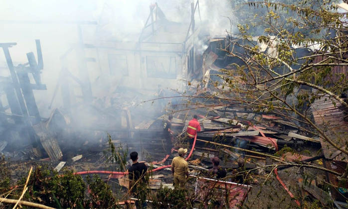 Kebakaran Tongkonan, Rumah, dan Alang di Tengah Prosesi Upacara Rambu Solo’