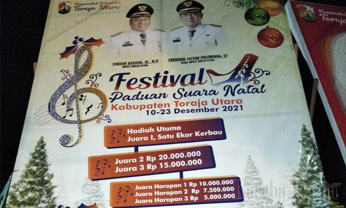 Bupati Harap Festival Paduan Suara Natal Sukses, Panitia Diminta Bertanggung Jawab