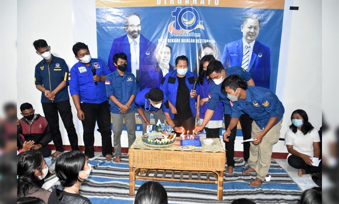Nasdem Toraja Utara Rayakan Ultah ke-10 Bersama Pemuda Sahabat ESR