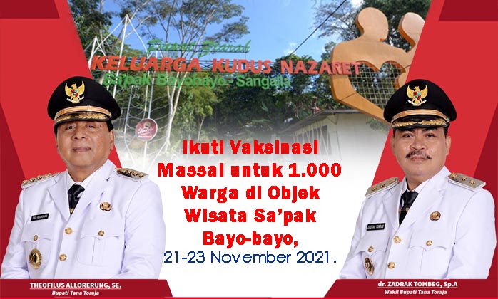 Ayo, Ikut Vaksinasi Sambil Berwisata di Sa’pak Bayo-bayo, Pulangnya Bawa Sembako