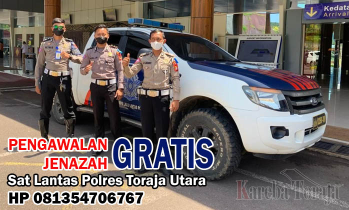 Polres Toraja Utara Layani Pengawalan Jenazah Secara Gratis, Ini Nomor HP yang Bisa Dihubungi