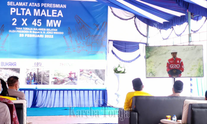 Presiden Jokowi Resmikan Pembangkit Listrik Tenaga Air Terbesar di Kabupaten Tana Toraja