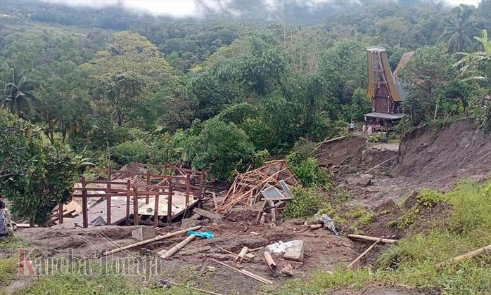 Pergerakan Tanah di Rano Makin Meluas, Sudah 4 Rumah Tertimbun, 2 Terancam