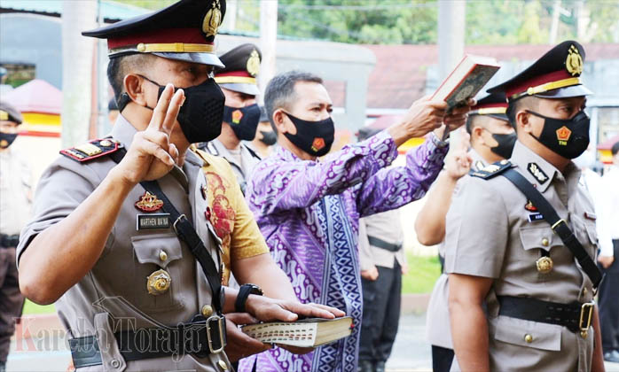 Tiga Kasat dan Kapolsek di Lingkup Polres Tana Toraja Dimutasi
