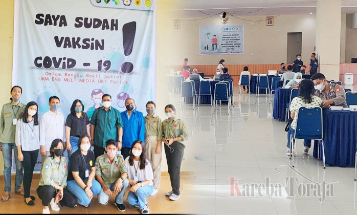 Kerjasama Polda Sulsel, UKI Paulus Makassar Gelar Vaksinasi Massal