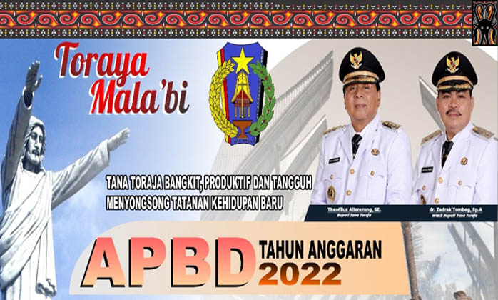 APBD Tana Toraja Tahun 2022 Rp 1,1 Triliun, PAD Ditarget Rp 125,5 Miliar
