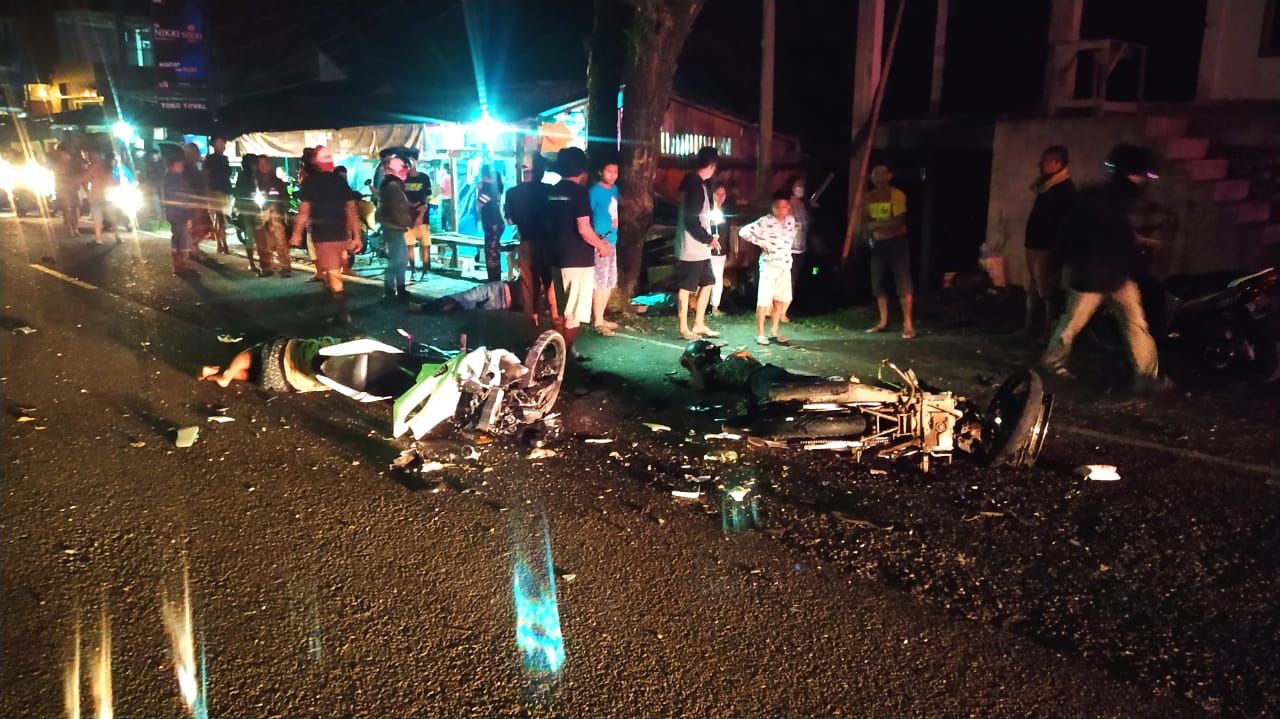 Tabrakan Ninja vs Jupiter MX di Makale, 2 Meninggal, 2 Kritis