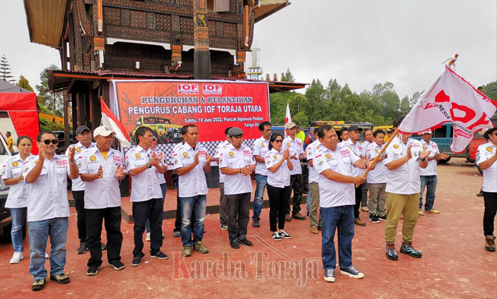 Dilantik, Pengurus Federasi Mobil Offroad Toraja Utara Siap Bantu Pemda Majukan Wisata