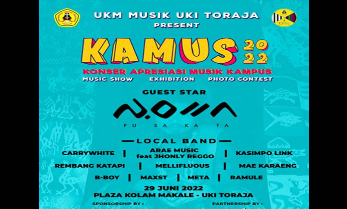 Besok, Konser Musik Kampus UKI Toraja Digelar di Plaza Kolam Makale