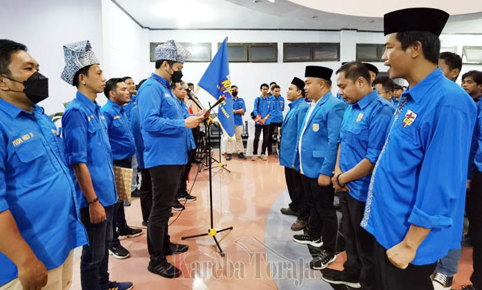 Restu Tangaka Dilantik Sebagai Ketua KNPI Tana Toraja, Periode 2022-2025