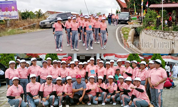 Lembang Palipu Juara 1 Lomba Gerak Jalan Tingkat Kecamatan Mengkendek