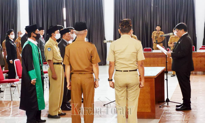 Reshuffle Pejabat Tana Toraja; Skuad Lama Digeser, 5 Jabatan Strategis Lowong