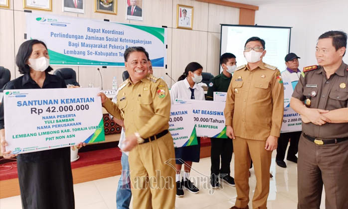 Semua Aparat Lembang di Toraja Utara Telah Tercover BPJS Ketenagakerjaan