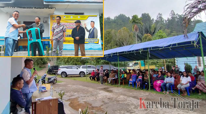 Sosialisasi Nilai-nilai Kebangsaan, JRM Serahkan Bantuan Kursi untuk Warga Buntu Limbong
