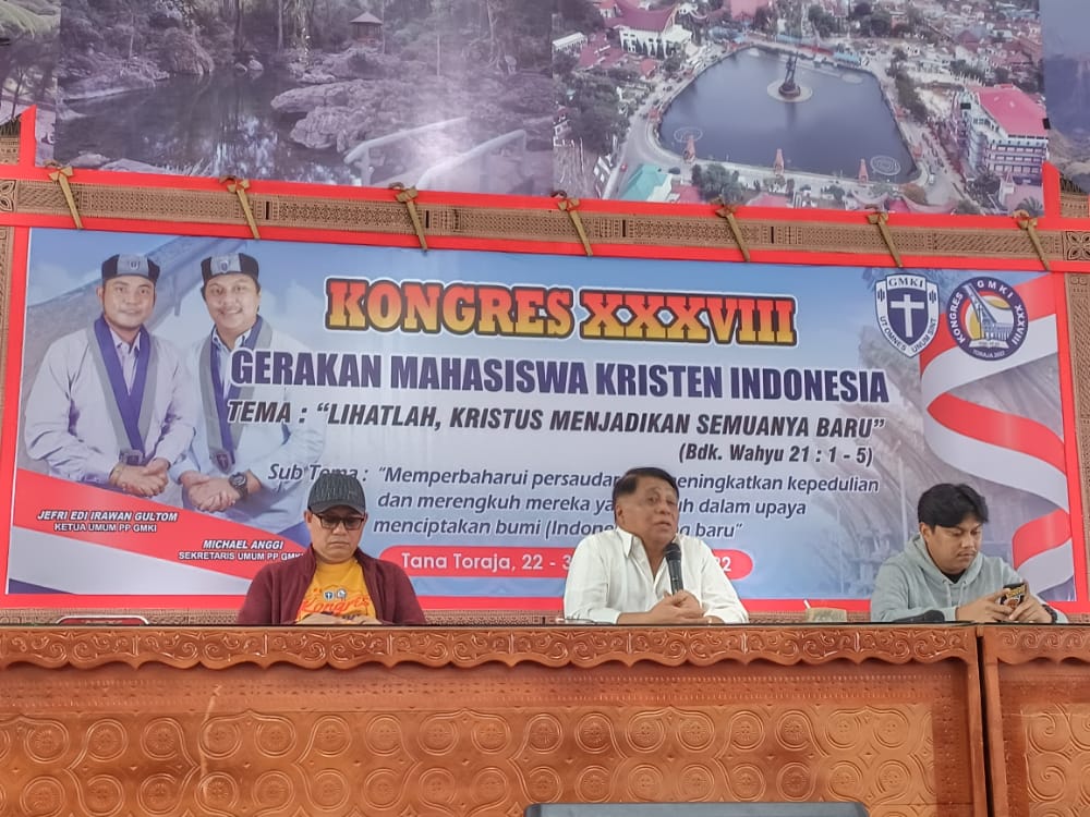 Acara Nasional Kongres GMKI Ke-38 di Tana Toraja Libatkan Semua Denominasi Agama