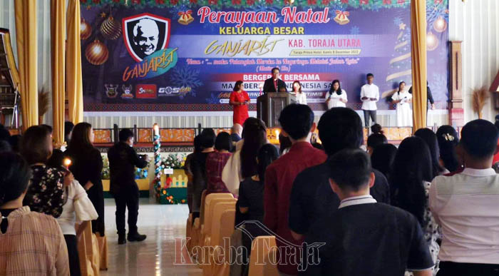 Perayaan Natal Relawan Ganjar Pranowo, “Ganjarist” Toraja Utara Berlangsung Khidmat