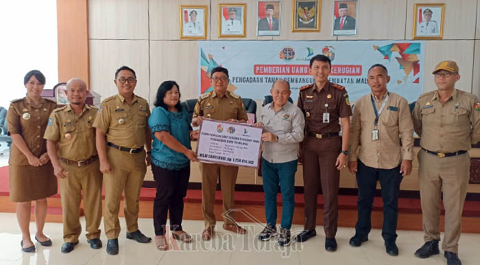 Pemkab Toraja Utara Bayar Uang Ganti Rugi Lahan Jembatan “Kembar” Malango’