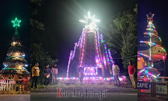 BERITA FOTO: Lomba Menghias “Pohon Natal” di Tana Toraja
