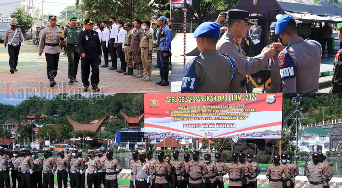 Ratusan Personil Gabungan Diterjunkan untuk Pengamanan Natal dan Tahun Baru di Toraja