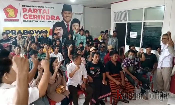 Ada Teriakan “Zadrak Bupati” pada Pendaftaran Bacaleg Partai Gerindra Tana Toraja