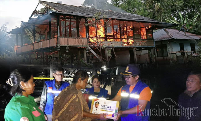 Diduga karena Korsleting Listrik, Satu Rumah Warga Ludes Terbakar