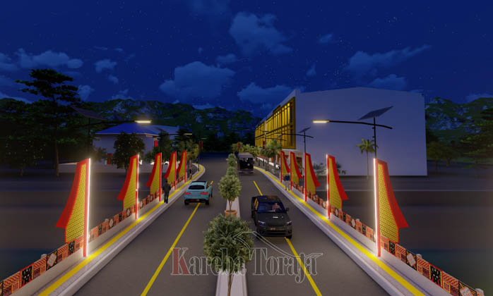 BERITA FOTO: Begini Rencana Desain Jembatan “Kembar” Malango’, Toraja Utara