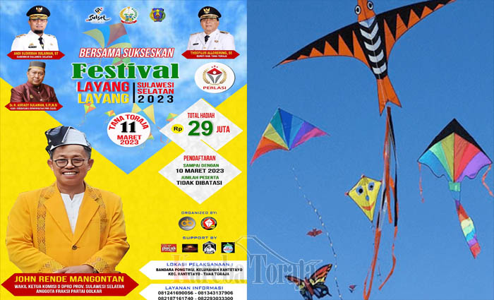 29 Tim Sudah Siap Berlaga di Festival Layang-layang Toraja 2023