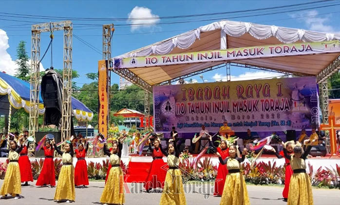 BERITA FOTO: Meriahnya Ibadah Raya I Memperingati 110 Tahun Injil Masuk Toraja di Makale