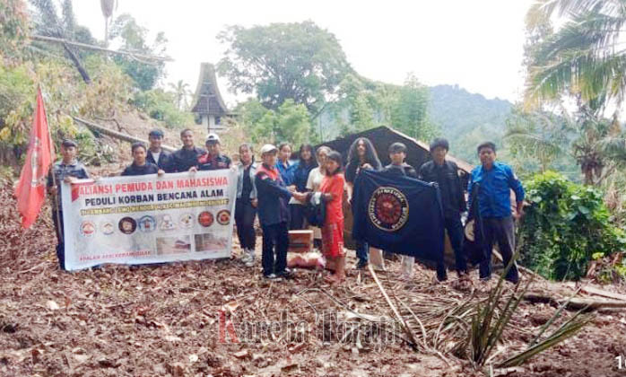 Aliansi Pemuda dan Mahasiswa Toraja Salurkan Bantuan kepada Korban Bencana Alam di Malimbong Balepe’