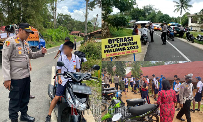 Operasi Knalpot Racing Masuk Kecamatan, Polsek Sangalla’ Amankan 6 Motor